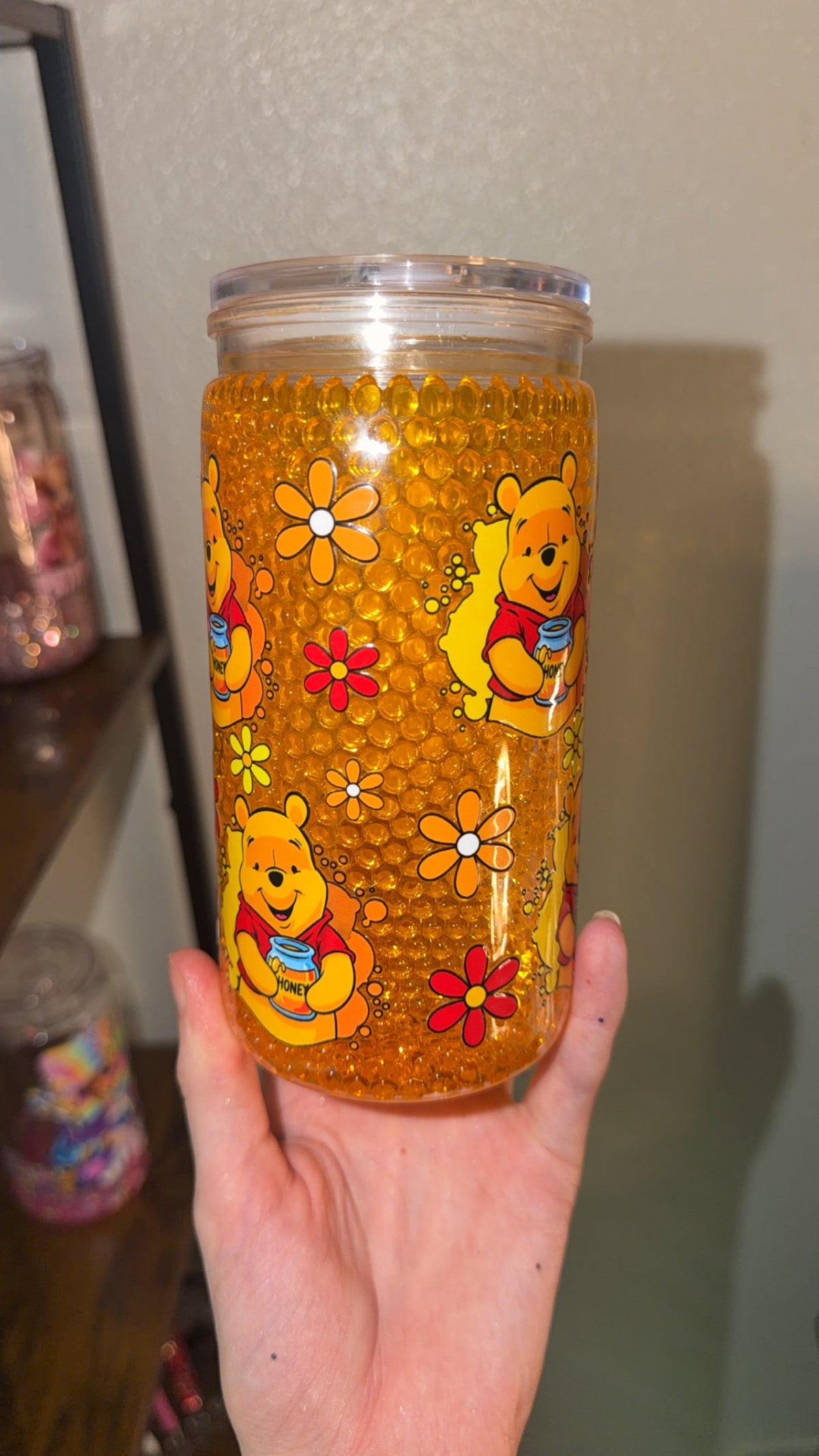 Pooh honeycomb tumbler
