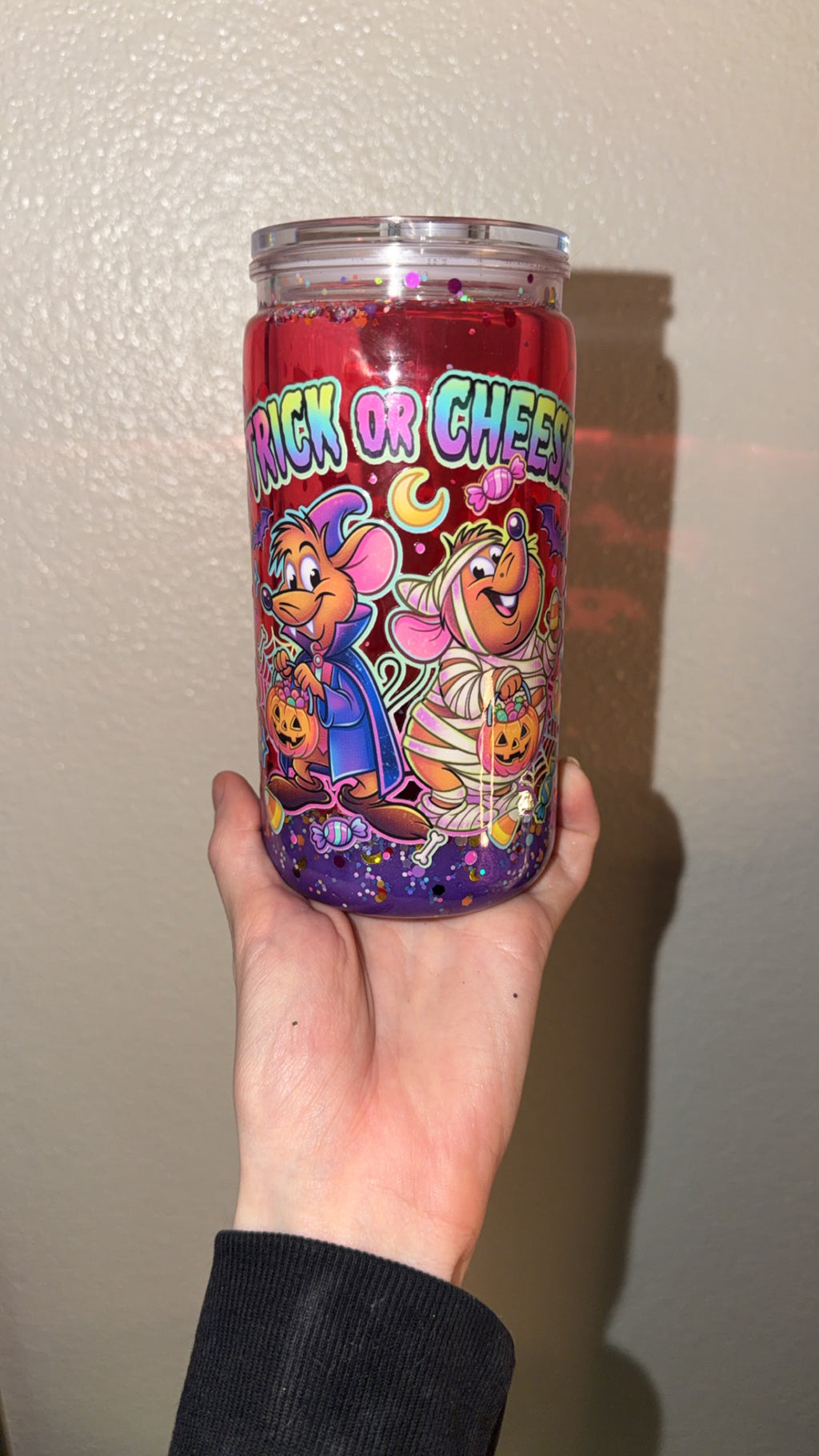 Trick or cheese dual lava tumbler