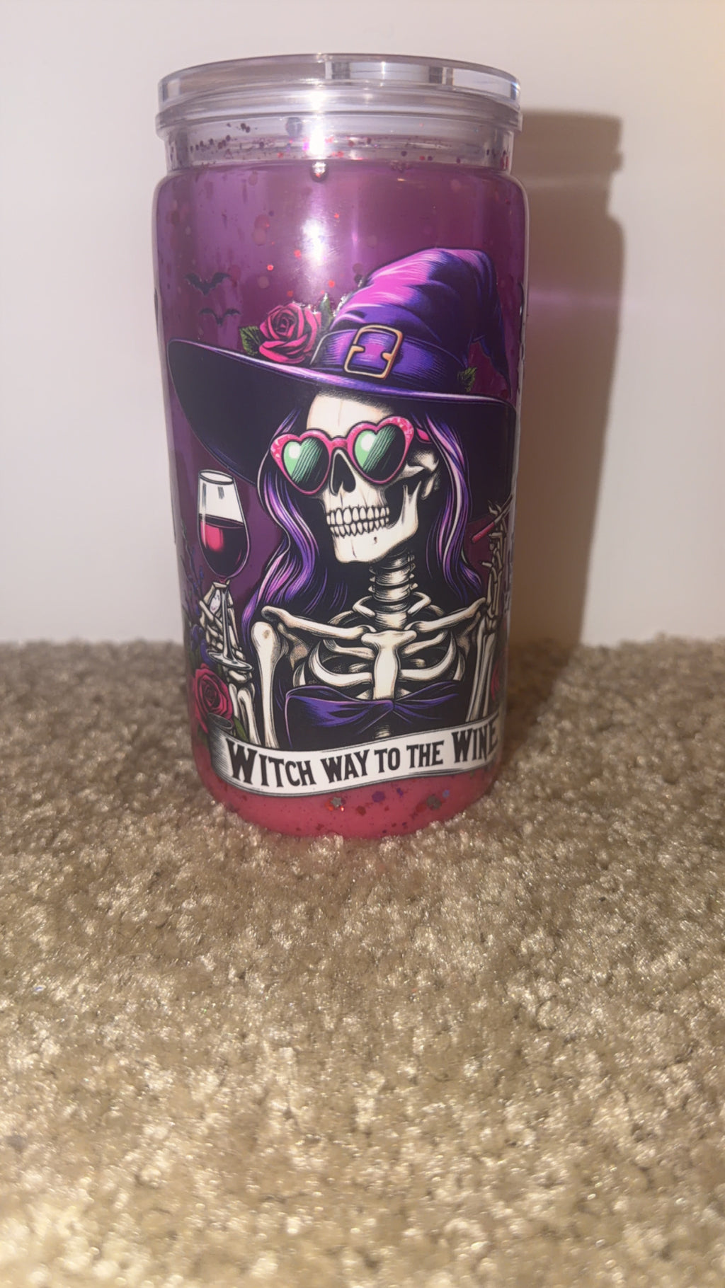 Witch way to the wine dual lava tumbler
