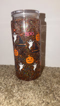 Boo snowglobe tumbler