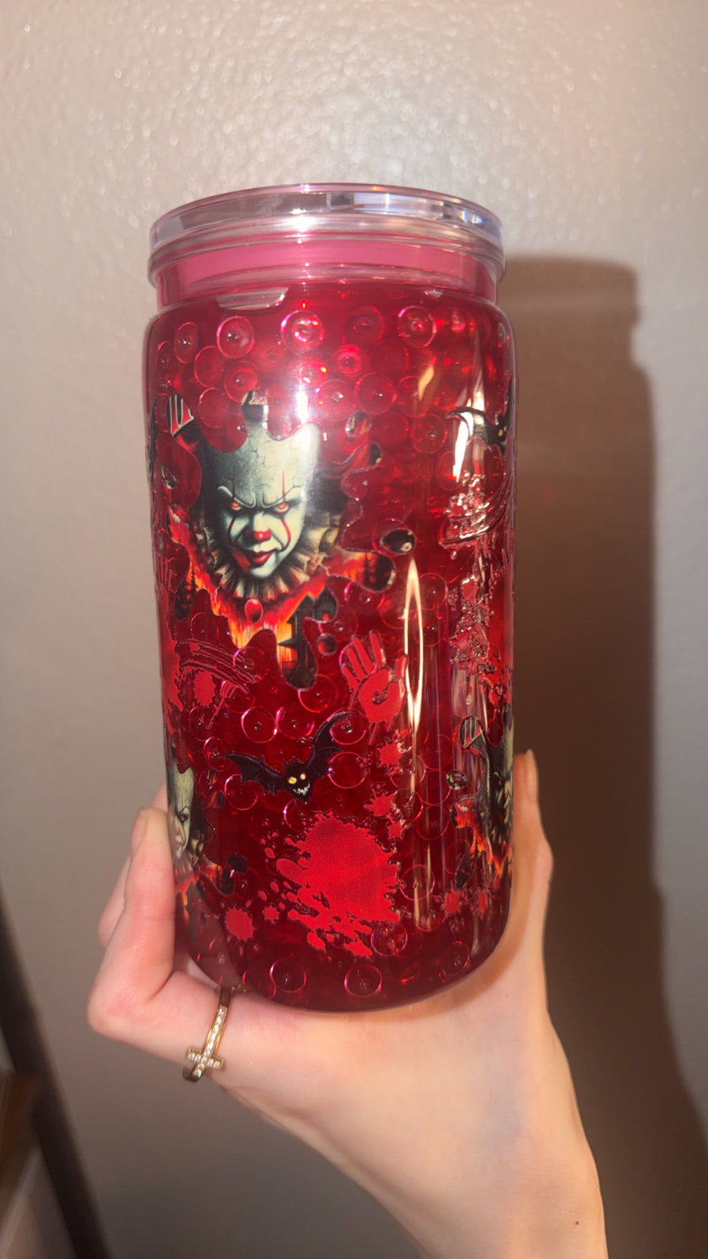 The Clown honeycomb tumbler