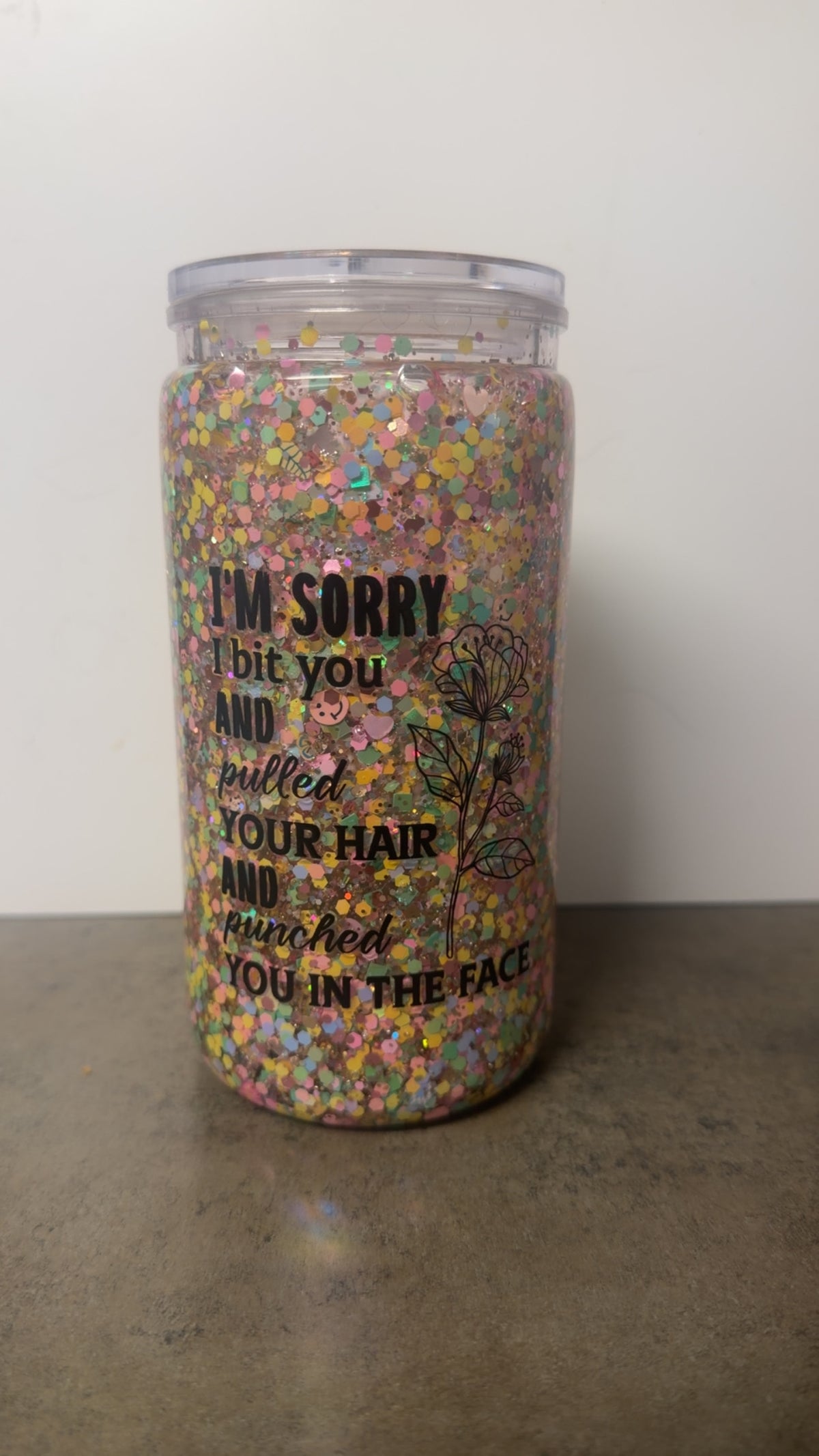 Sarcasm quote tumbler