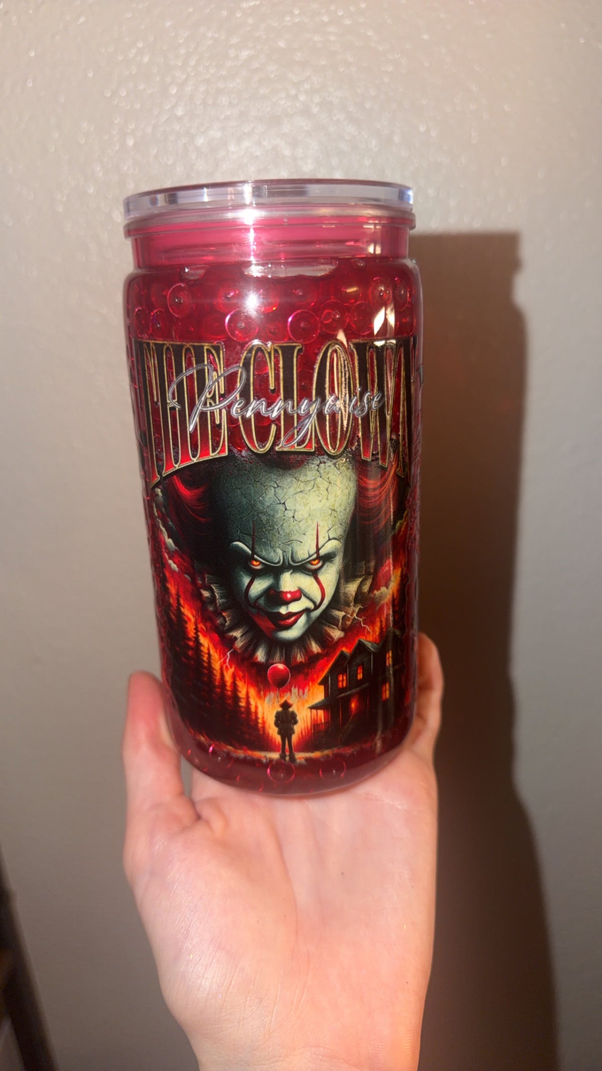 The Clown honeycomb tumbler