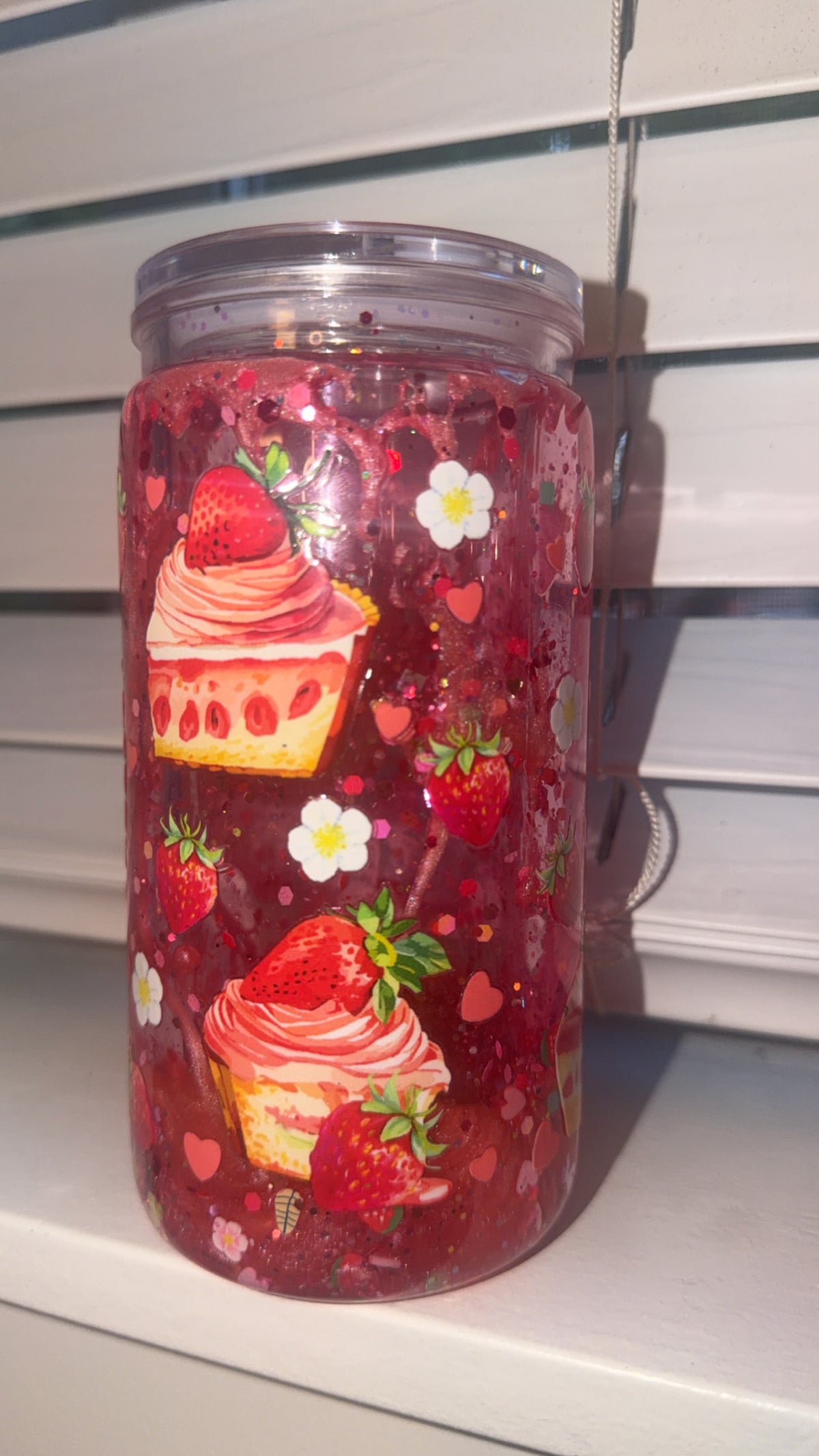 Strawberry dual lava tumbler