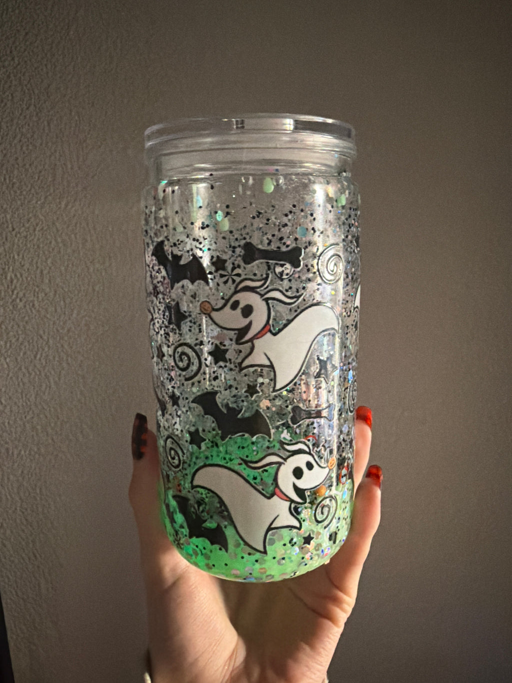Zero glow in the dark lava tumbler