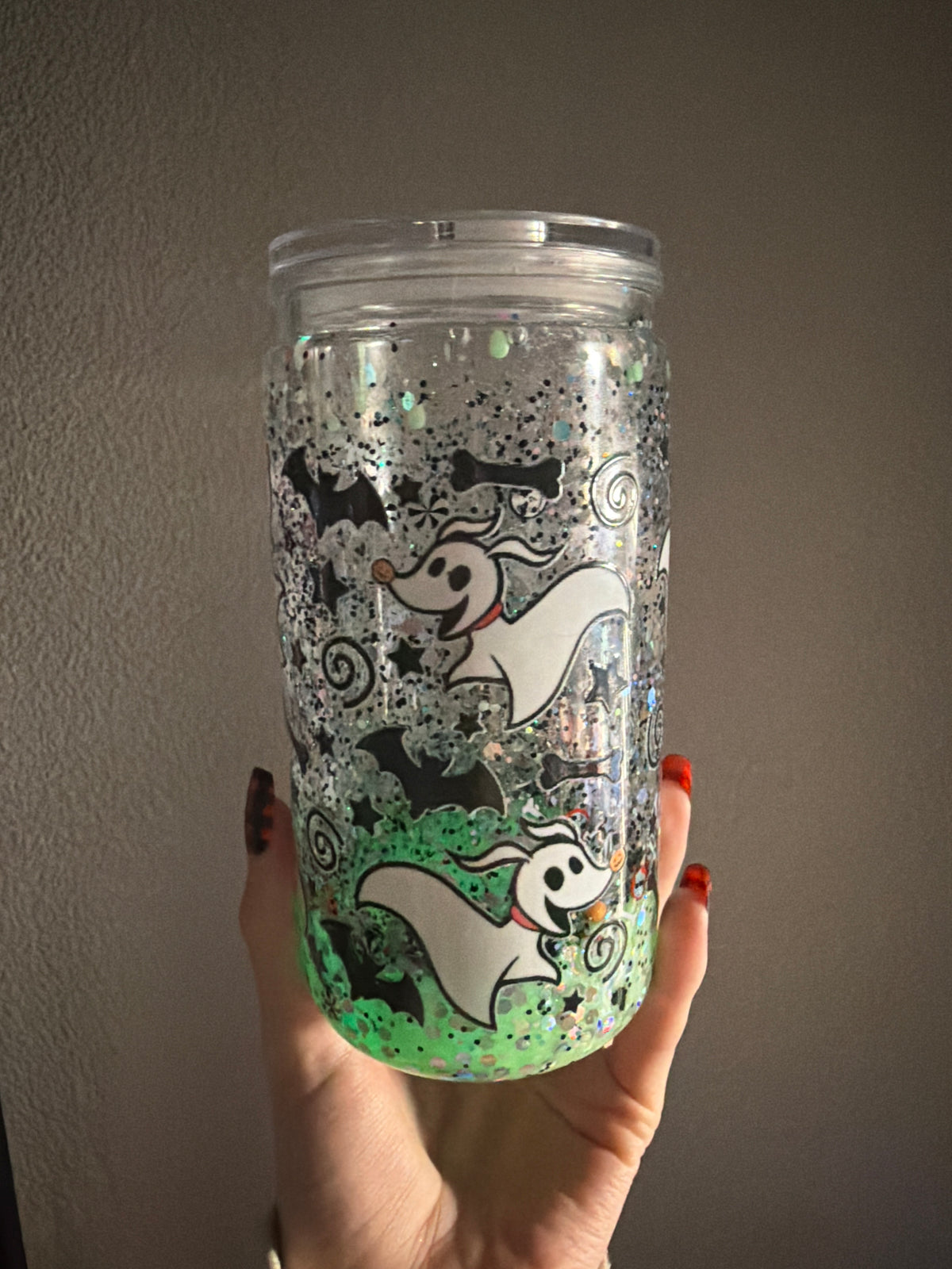 Zero glow in the dark lava tumbler