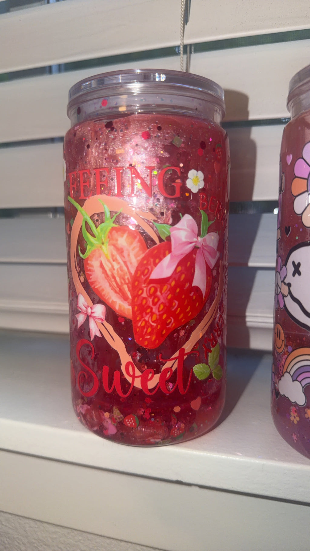 Strawberry dual lava tumbler