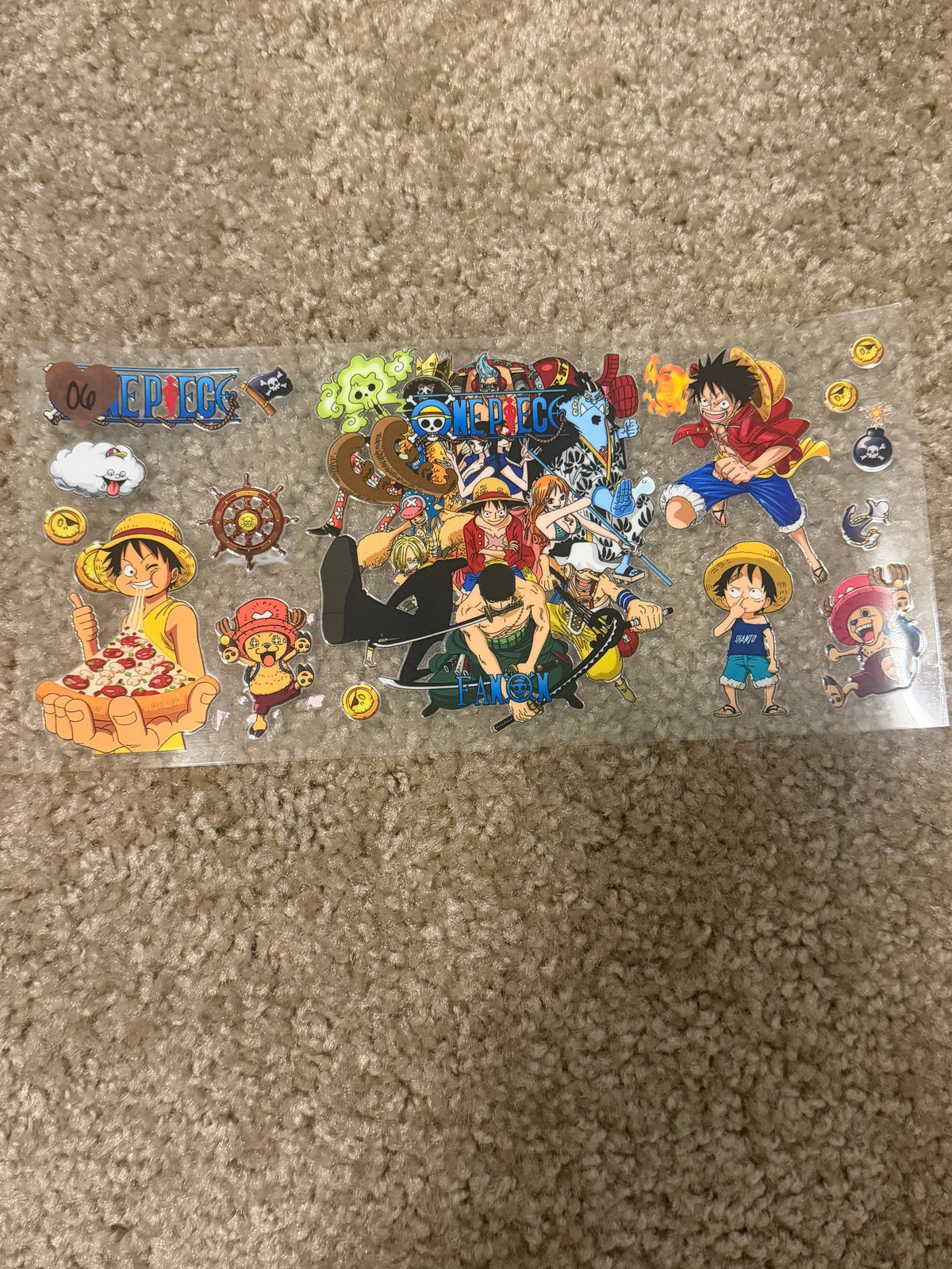 One piece decal
