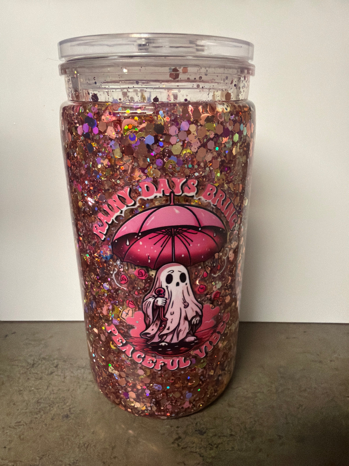 Rainy days bring peaceful vibes tumbler
