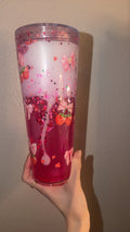 Strawberry lava tumbler