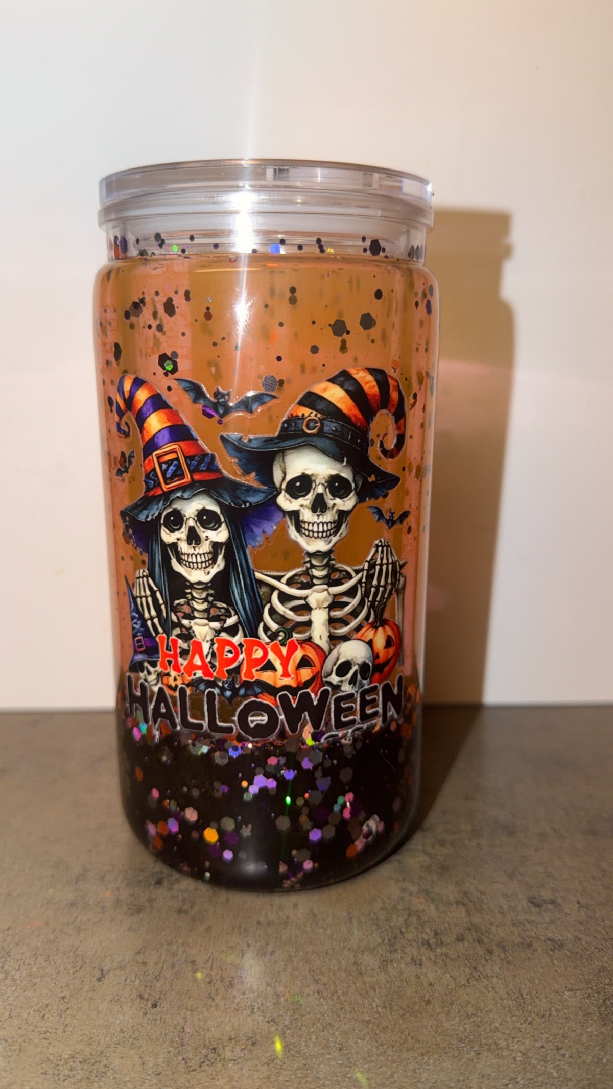 Happy halloween dual lava tumbler