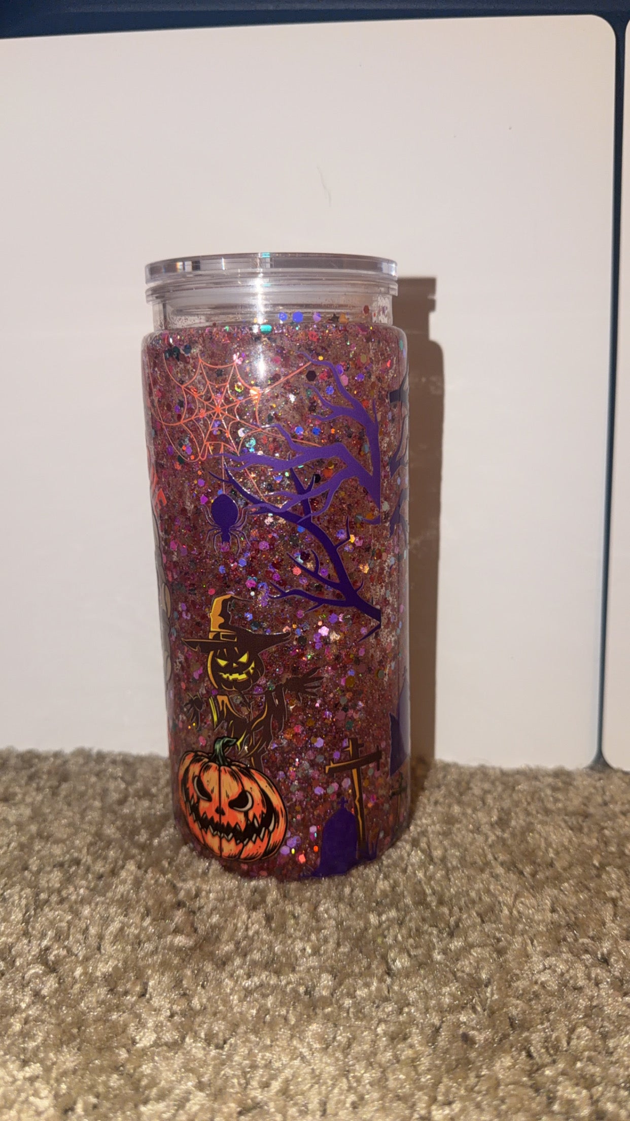 I hate everything but coffee snowglobe tumbler