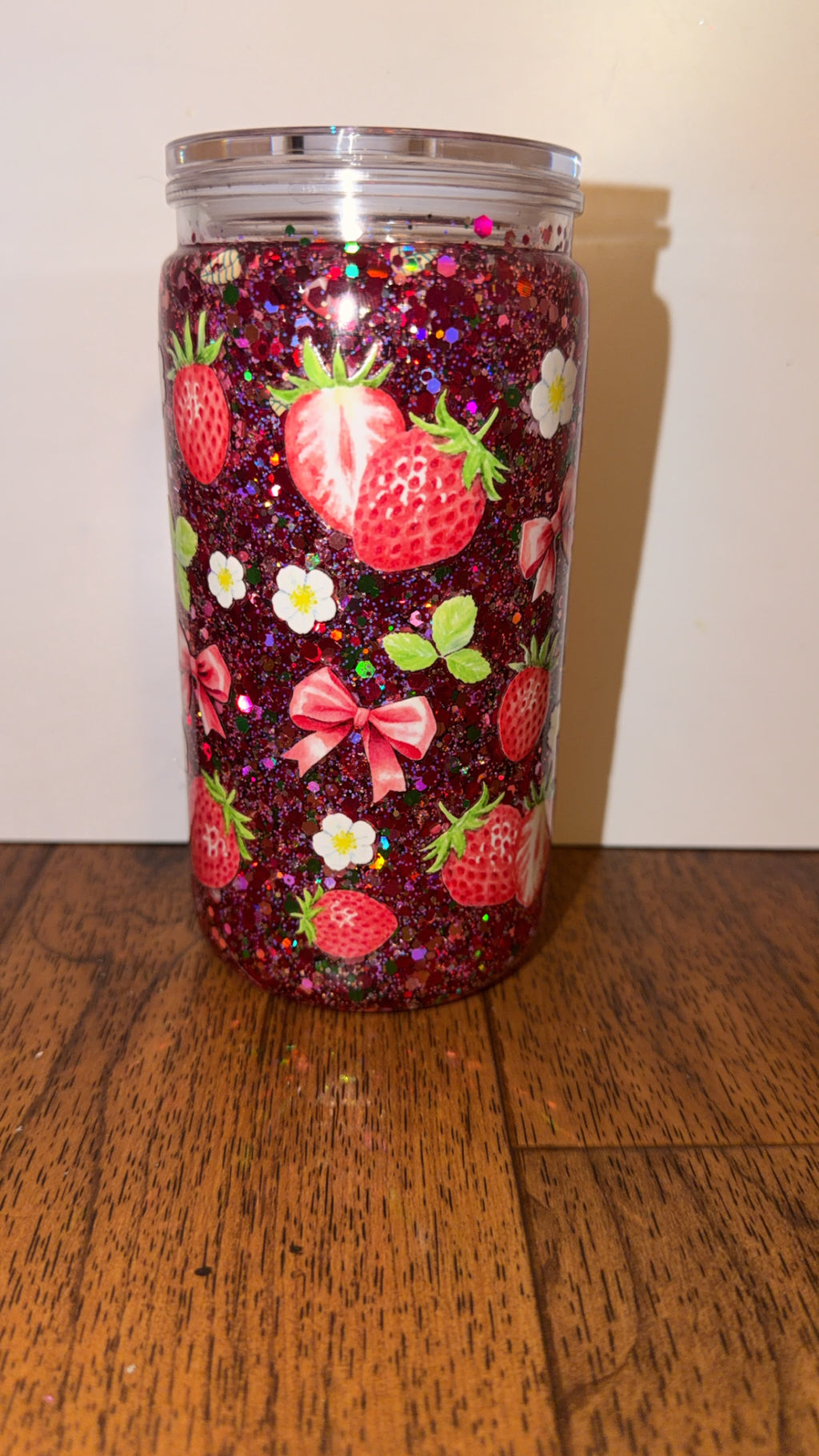 Strawberry tumbler