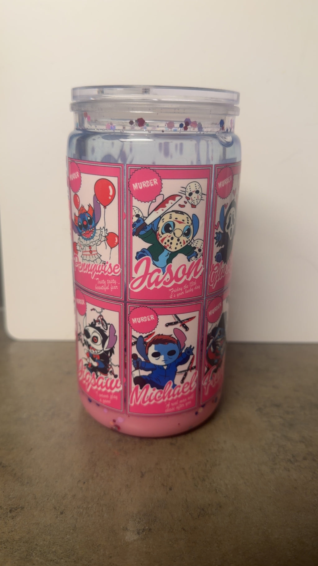 Stitch costume dual lava tumbler