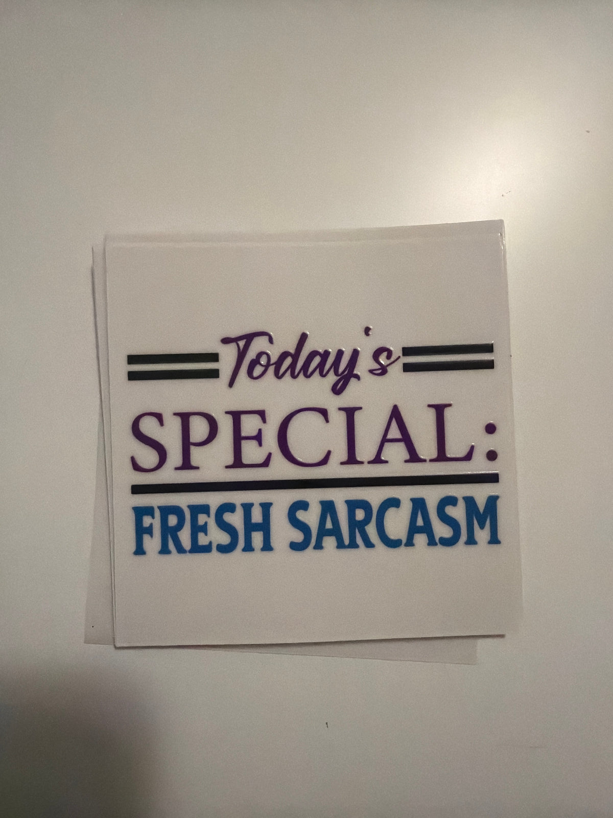 Sarcasm decal 73