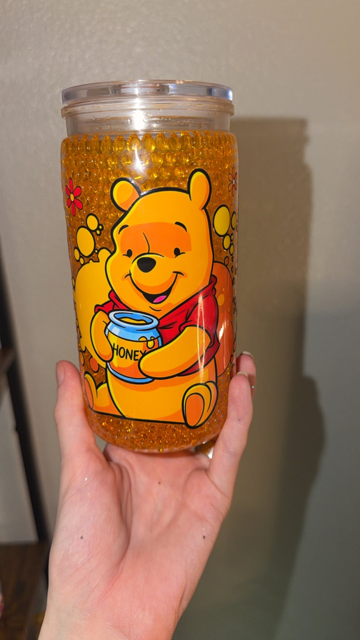 Pooh honeycomb tumbler