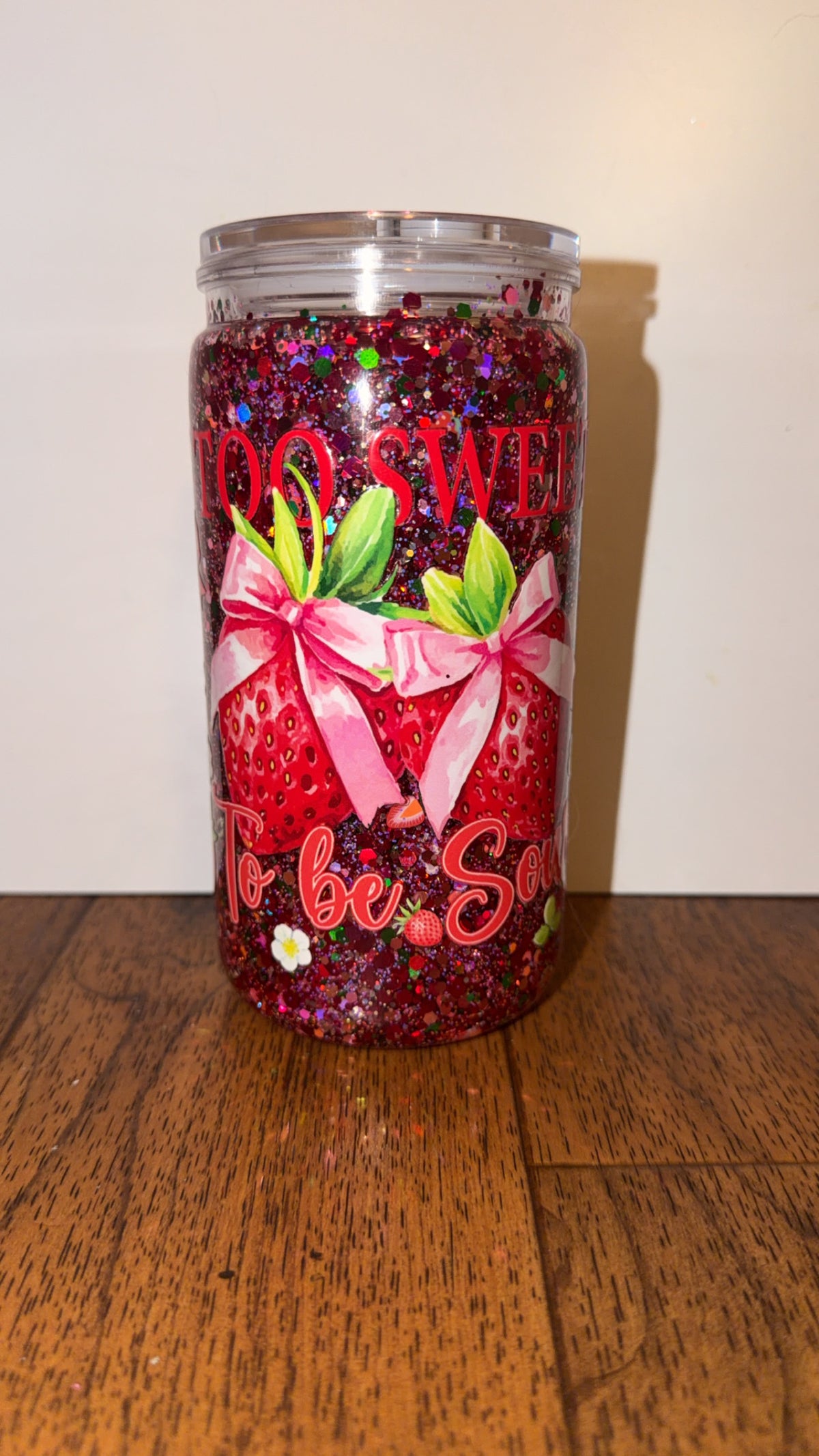 Strawberry tumbler
