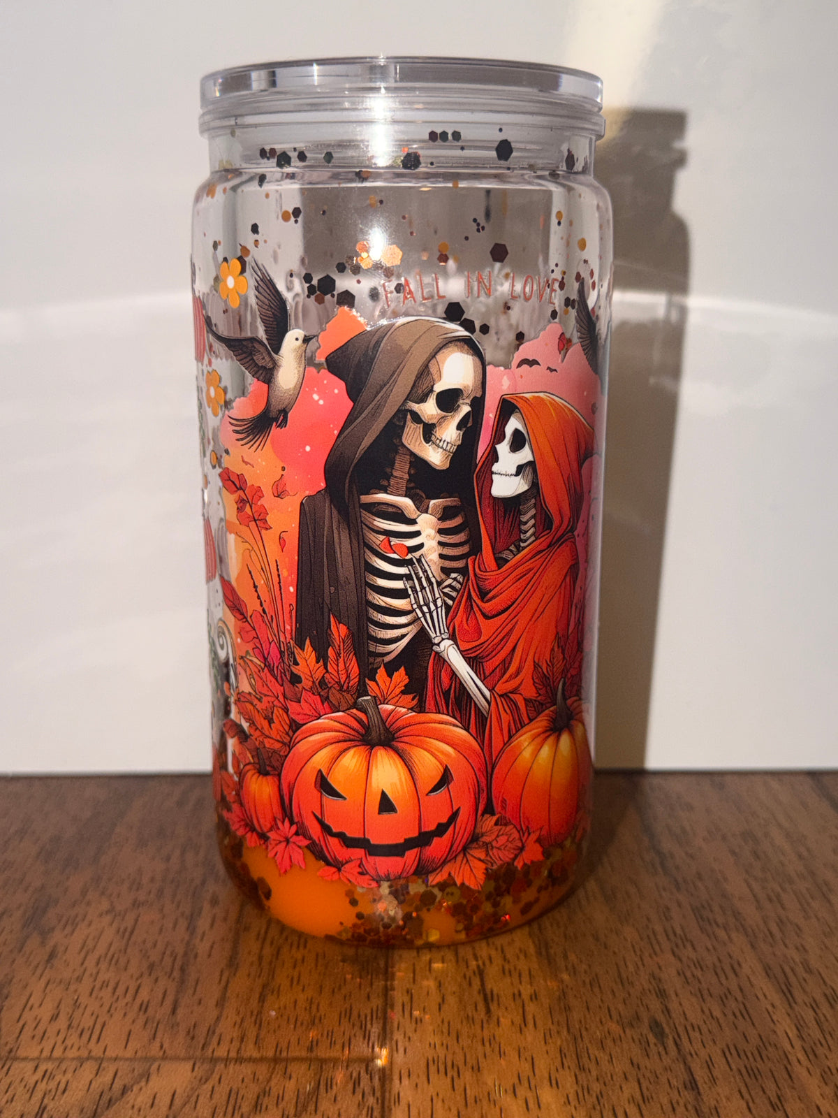 Fall in love dual lava tumbler
