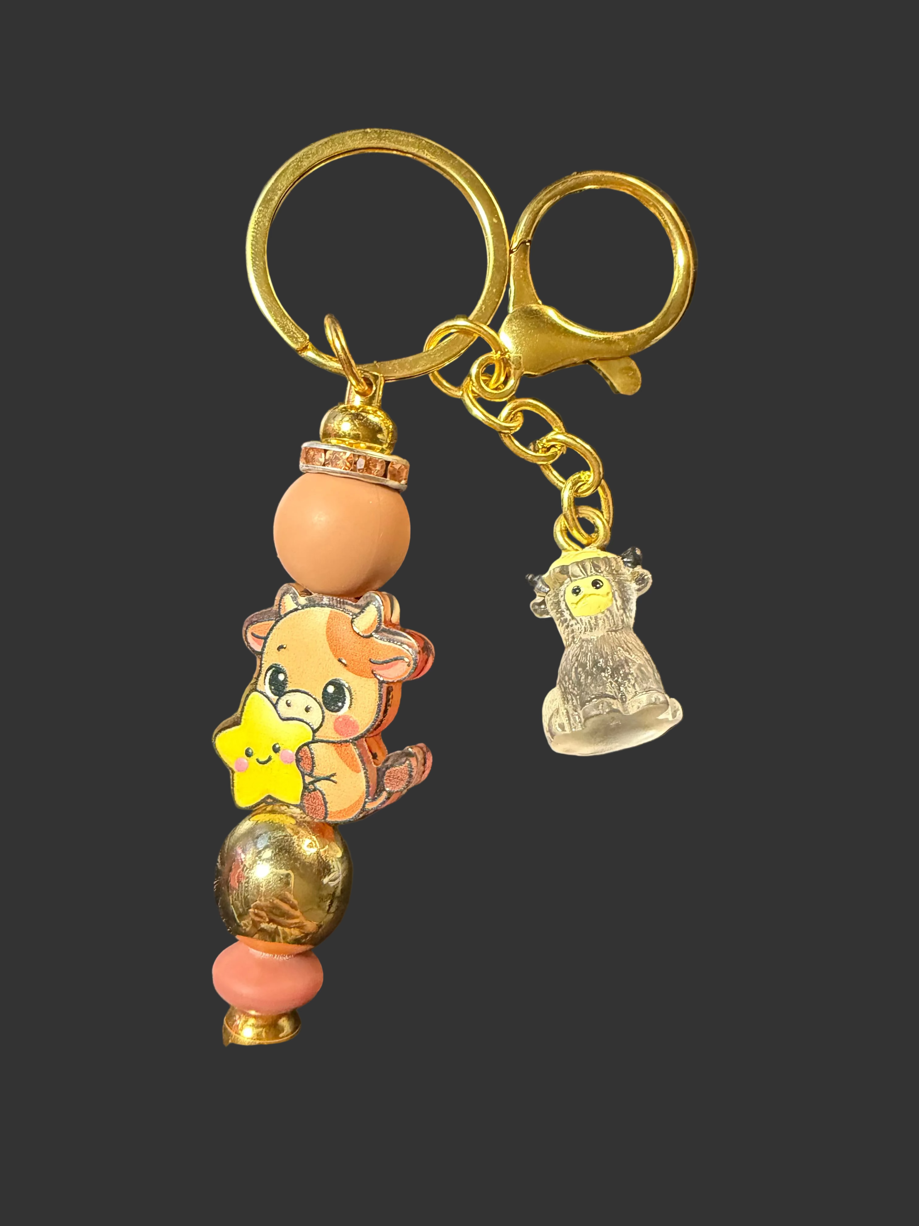 Highland cow keychain 277