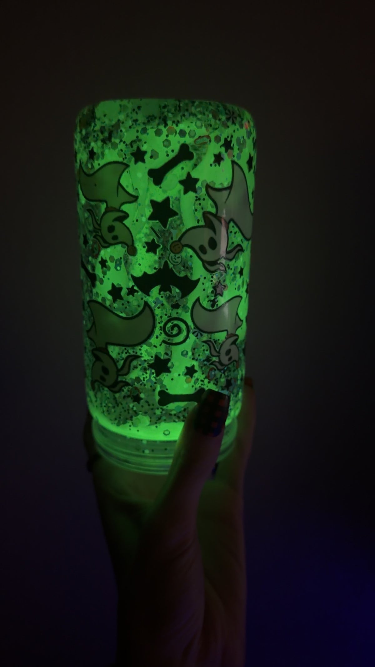 Zero glow in the dark lava tumbler
