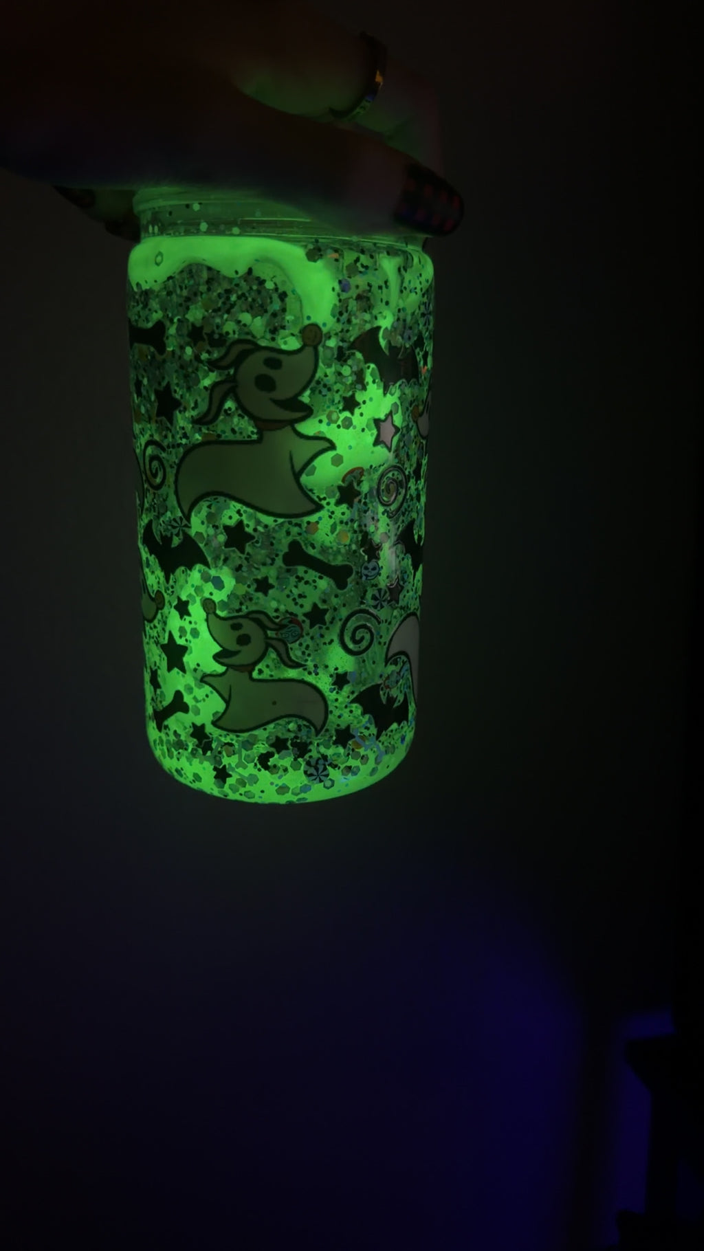 Zero glow in the dark lava tumbler